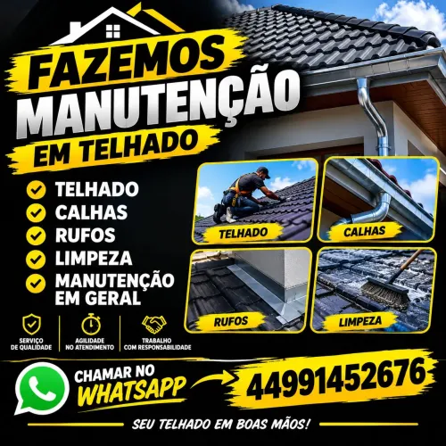Fazemos manutenção em telhado