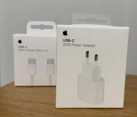 Carregador Original Apple Fonte 20W USB-C + Cabo 60W TipoC tipo-C 