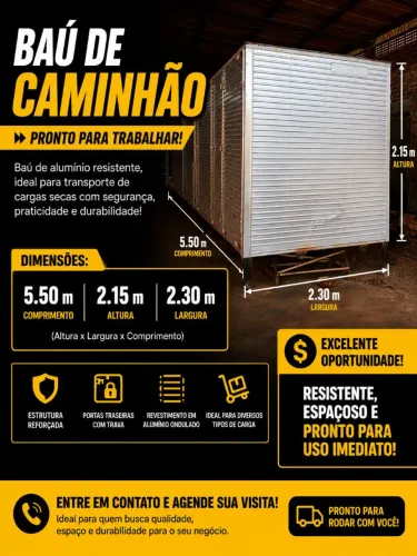 Baú para caminhão