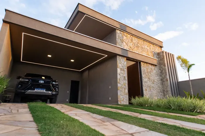 Casa de condomínio para venda possui 212 metros quadrados com 3 quartos