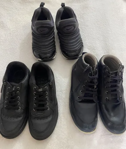 Lote com 3 tênis, sendo 1 Nike Dynamo Free Infantil 32