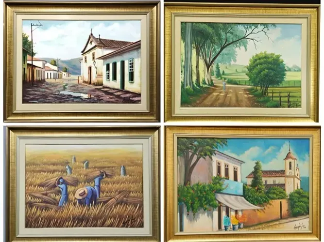 Quadros do artista Sandro José Medindo: 50x70 cm (10 x R$69,00)