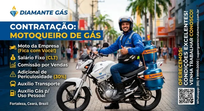 Contrato motoqueiro para gás
