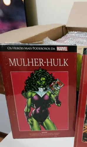 Mulher Hulk Salvat Os Heróis Mais Poderosos da Marvel - Capa Vermelha She Hulk