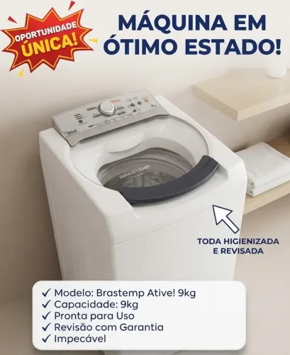 Lava Roupas Brastemp Active 9kg