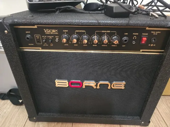 Amplificador borne vorax 1050 studio semi novo usado 2x