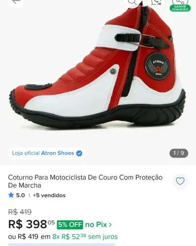 Bota motociclista