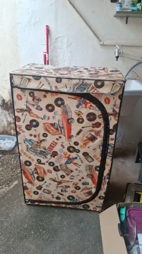 Organizador Multiuso Grande 4 Prateleiras com Zíper