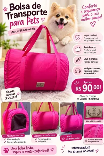 Bolsa de transporte para pets