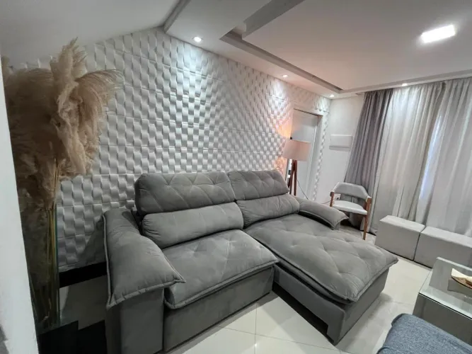 Sofá Retrátil e Reclinável semi novo alto padrão