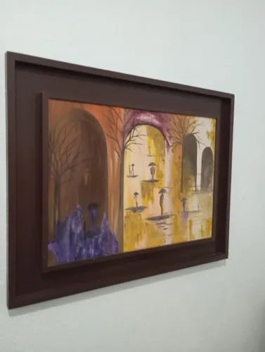 Vendo um quadro grande de sala pintado a mão valor 600