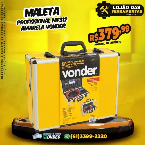 Maleta Profissional Mf312 Amarela Vonder