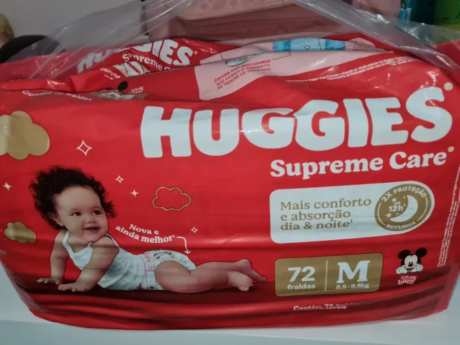 Fralda M huggies supreme care