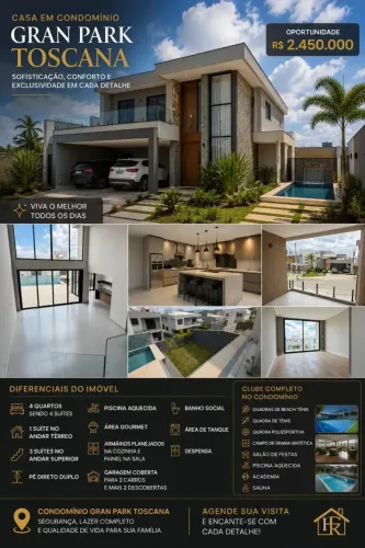 Imóvel para venda tem 272 metros quadrados com 4 quartos em Gran Park - Vespasiano - MG