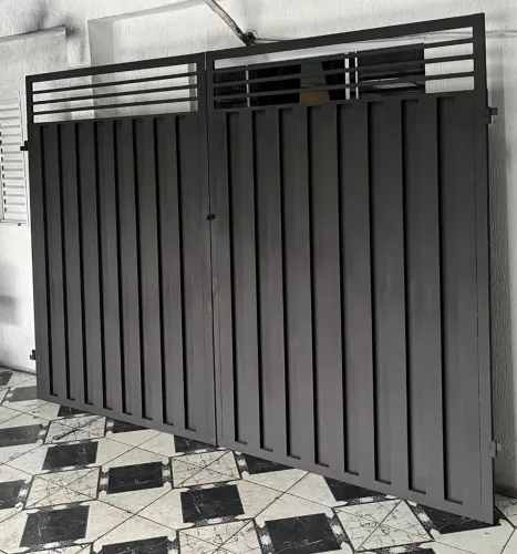 Portão 2 folhas pronto para instalação