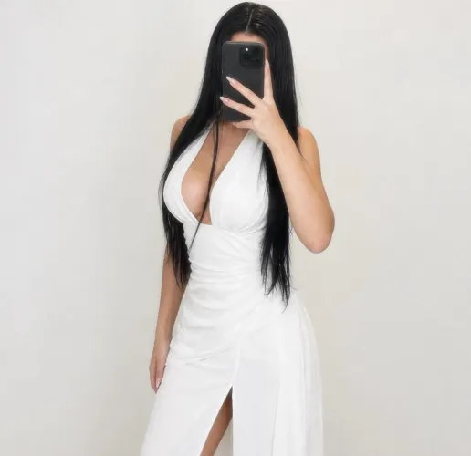 Vestido branco longo
