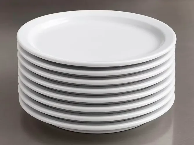 Prato raso porcelana restaurante