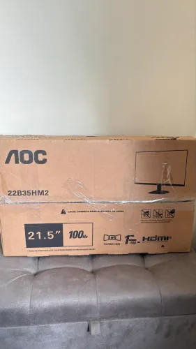 Monitor Gamer AOC 21,5 Full HD 100Hz 1ms HDMI 22B35HM2 - Na Caixa