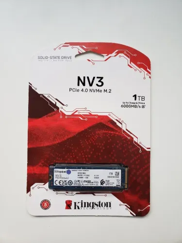 SSD Kingston NV3 1TB M.2 NVMe PCIe 4.0 6000MB/s NOVO LACRADO Garantia 5 anos PC/PS5