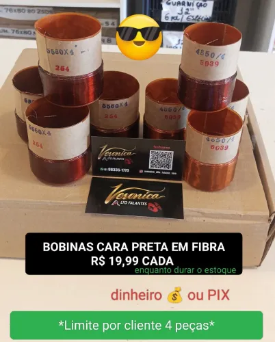 Bobina CARA PRETA FIBRA 