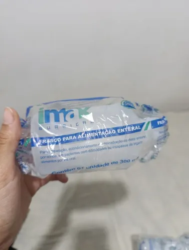 Kit 39unid Frasco para alimentação enteral 300ml