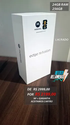 [LACRADO] Motorola Edge 70 Fusion, 24GB, 256GB, Tela 6.8" 144hz (Aceito Cartão)