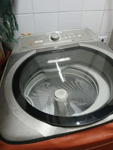 Máquina de lavar 15kg Inox Brastemp