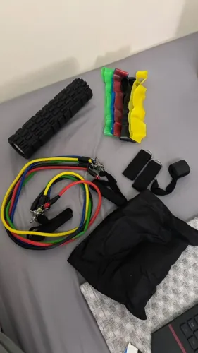 Kit Treino em Casa + Rolo de Liberação Miofascial