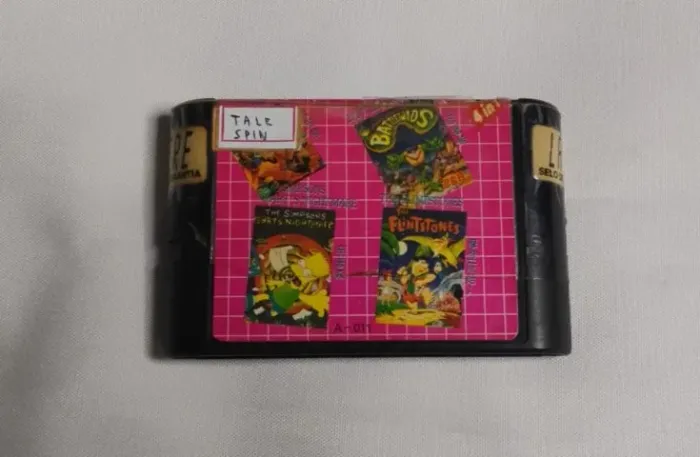 Cartucho 4 em 1 Sega Mega Drive