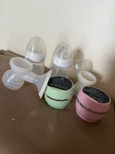 Kit 2 bombas extratoras de leite com mamadeira