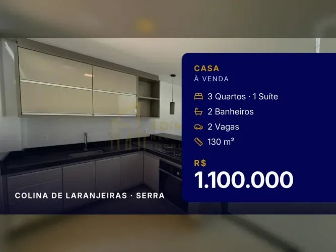 Casa com área de churrasco em Colina de Laranjeiras!