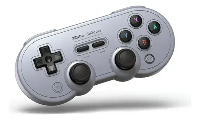 Controle Bluetooth 8BitDo SN30 Pro - Switch, Windows e Android - Cinza - Novo na caixa!