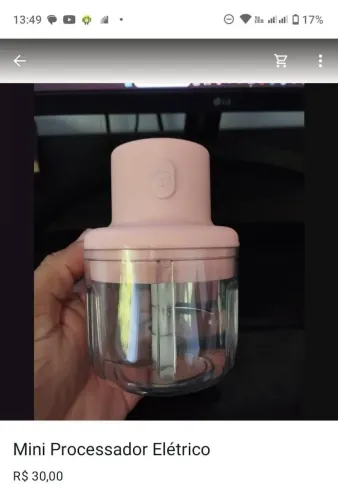 Mini processador elétrico