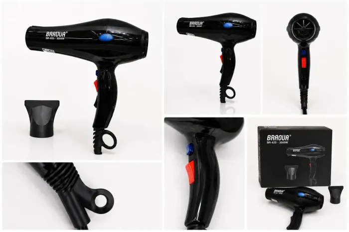 Secador de Cabelo Profissional Braova BR-620 3000W | Novo na Caixa