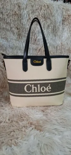 bolsa tote chloe offwhite nova