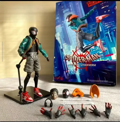Action Figure Articulado Homem Aranha Miles Morales NOVO - Aceito OLXPAY e Faço Envio