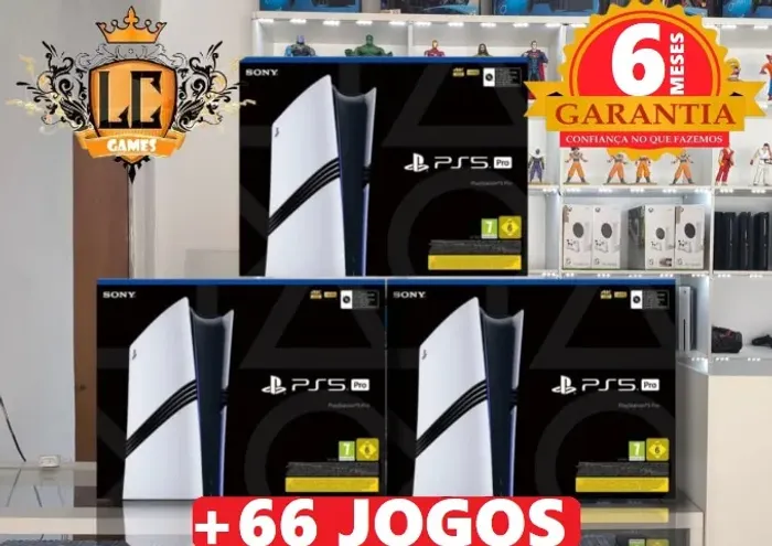 PLAYSTATION 5 PRO 2TB NOVO LACRADO + 76 JOGOS + GARANTIA O6 MESES ( LOJA FISICA )