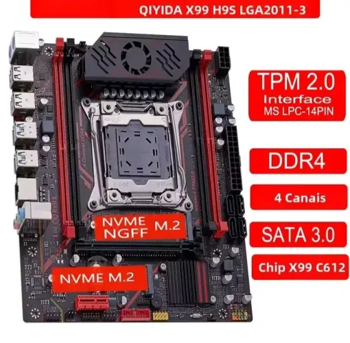 Placa Mãe Qiyida X99 H9S QudadChannel LGA2011-3