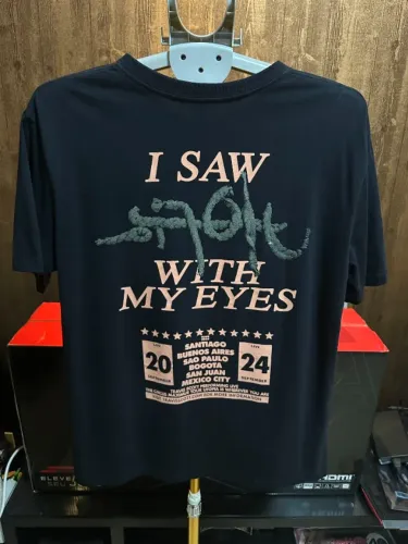 Camiseta Travis Scott Tour Utopia 2024 Rock in Rio Allianz Parque