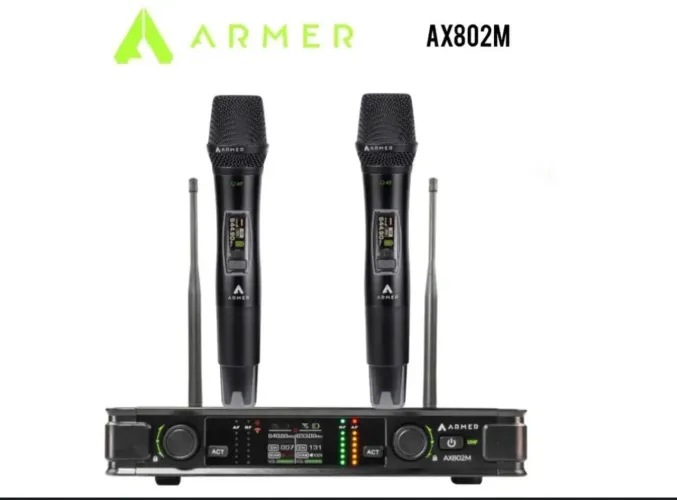 Microfone sem fio duplo Armer AX802M (NOVO)