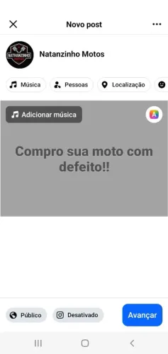 Compro sua moto com defeito
