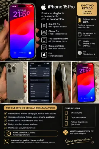 Celular 15 pro completo