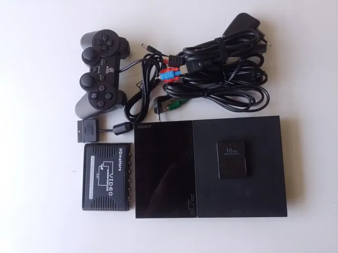 Playstation 2 Slim PS2 Leitor Funcionando Conversor HDMI