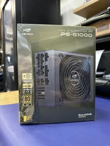 Fonte de alimentação de 1000w real 80plus - c3tech