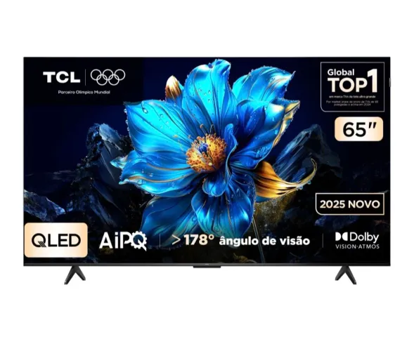 TV SMART TCL 65 4K QLED UHD MOD 65P7K LACRADA NA CAIXA COM GARANTIA