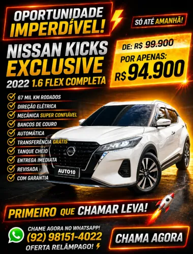 Nissan Kicks Exclusive 1.6 16V Flex AUT 2022