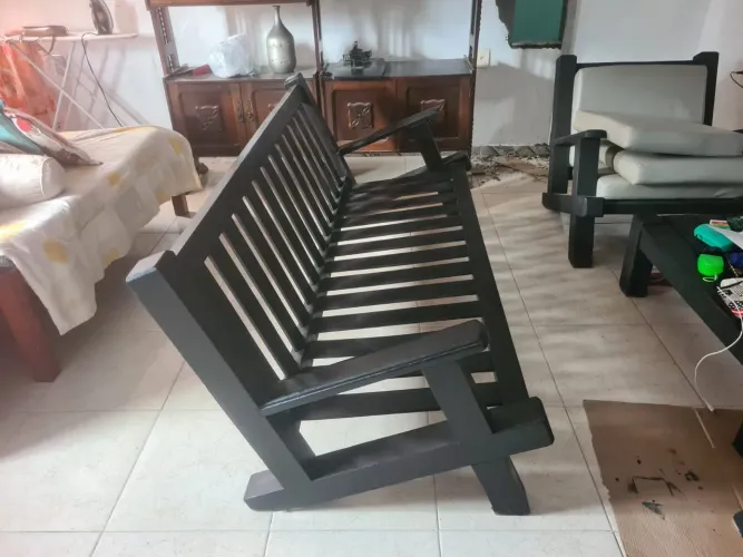 Conjunto de sofá rústico