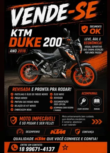 Vendo KTM Duke 200