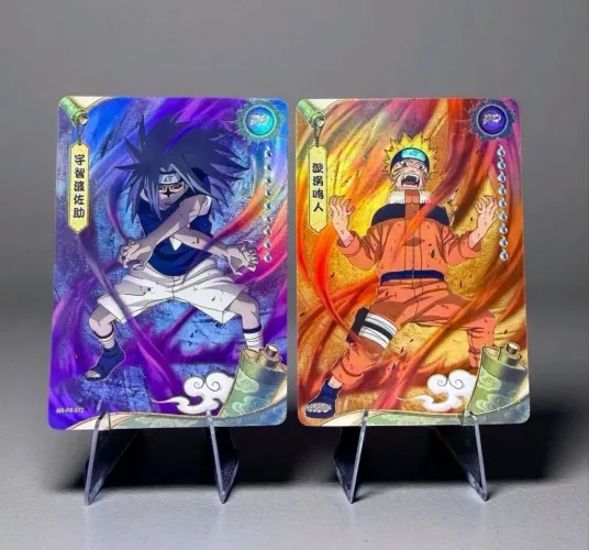 2 Cartas Naruto Kayou Naruto e Sasuke Rage e Marca da Maldição