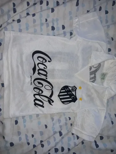 Camisa do Santos antiga veste tamanho 04 anos infantil usada